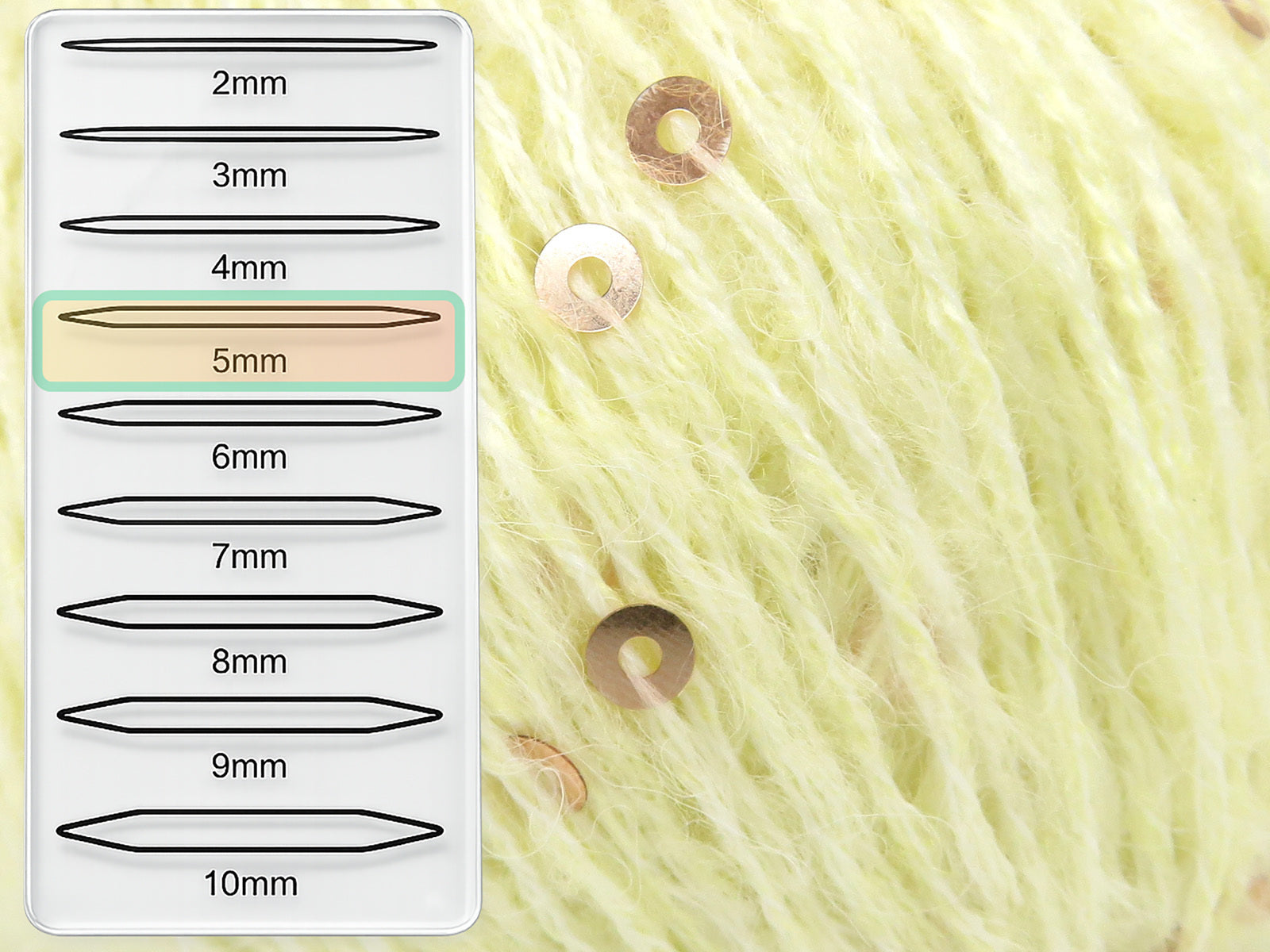 Mohair Paillette Light Yellow fnt2-85054