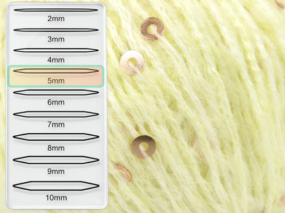 Mohair Paillette Light Yellow fnt2-85054