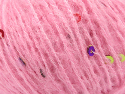 Mohair Paillette Pink fnt2-85056