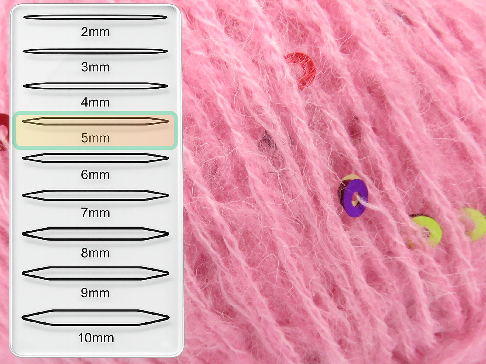 Mohair Paillette Pink fnt2-85056