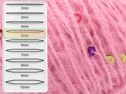 Mohair Paillette Pink fnt2-85056
