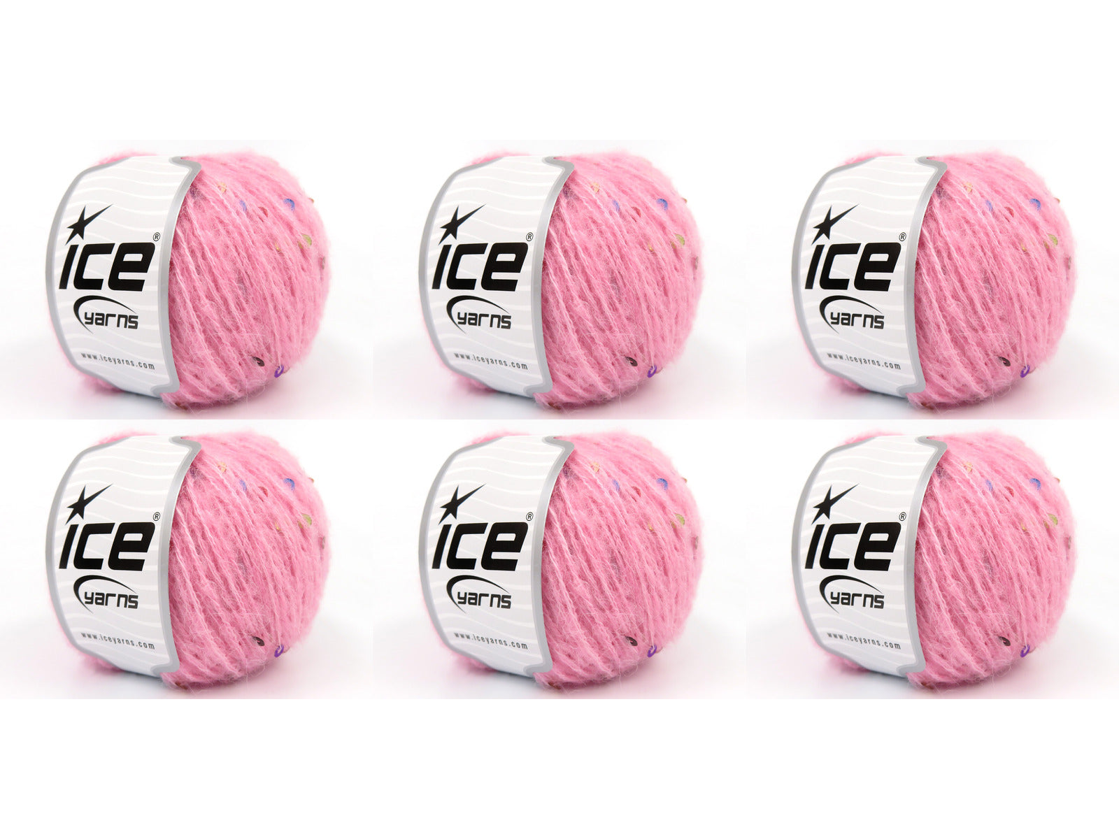 Mohair Paillette Pink fnt2-85056