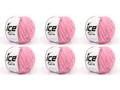 Mohair Paillette Pink fnt2-85056