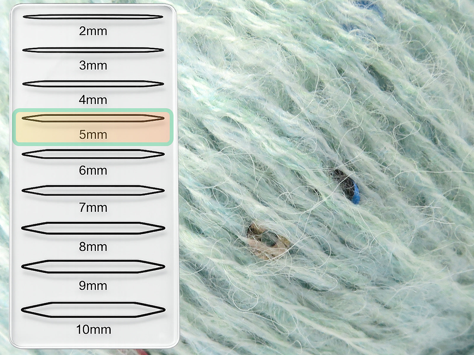 Mohair Wool Paillette Water Green fnt2-85058