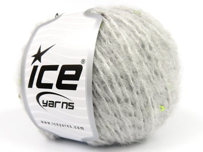 Mohair Wool Paillette Light Grey fnt2-85059