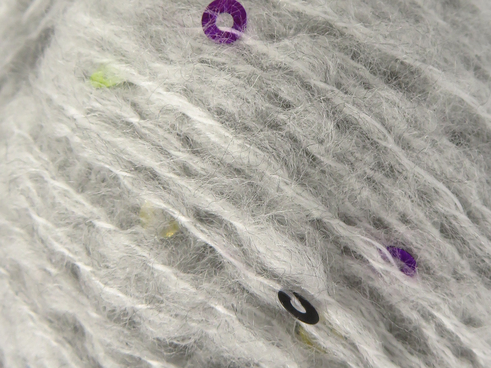 Mohair Wool Paillette Light Grey fnt2-85059