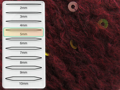 Mohair Wool Paillette Burgundy fnt2-85061