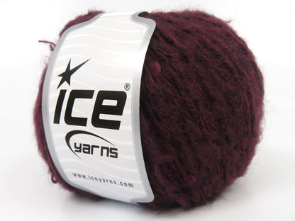Mohair Wool Paillette Maroon fnt2-85062