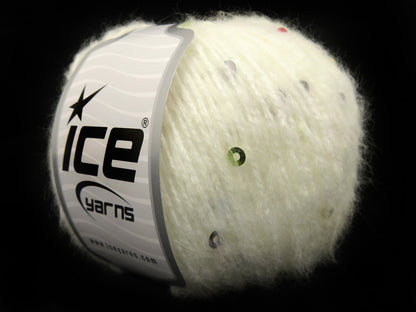 Mohair Paillette White fnt2-85063