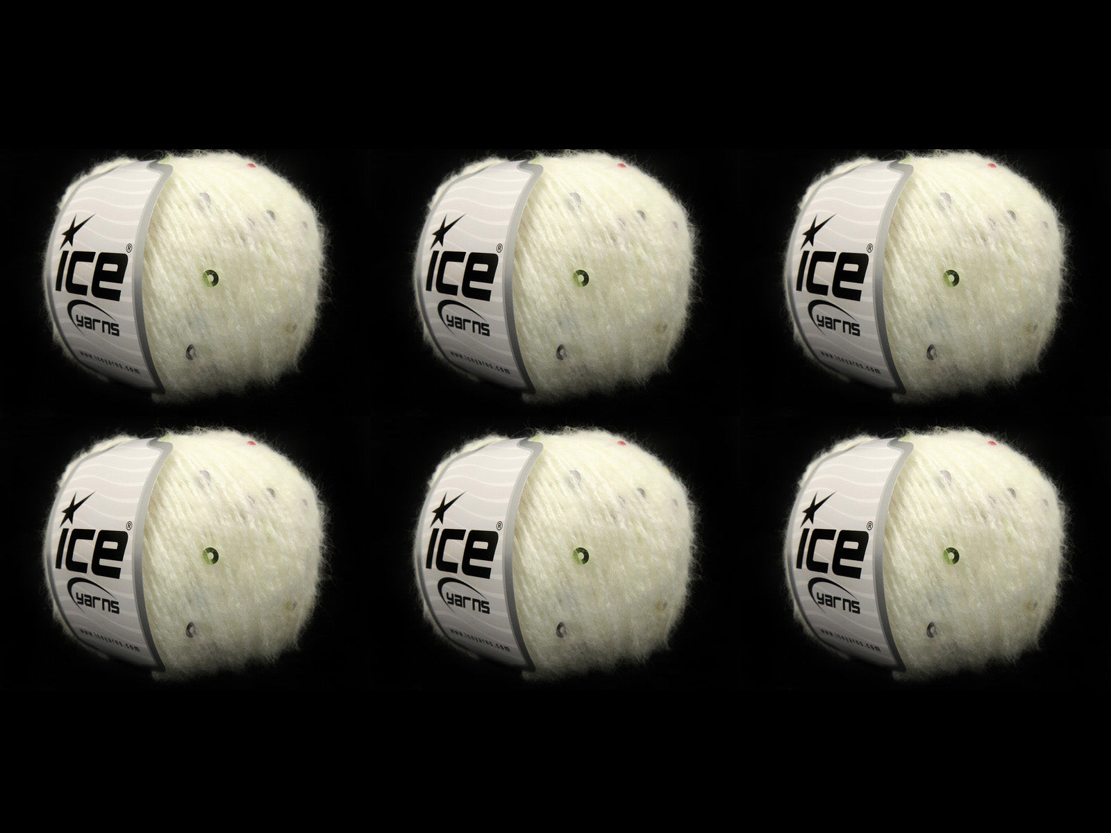 Mohair Paillette White fnt2-85063