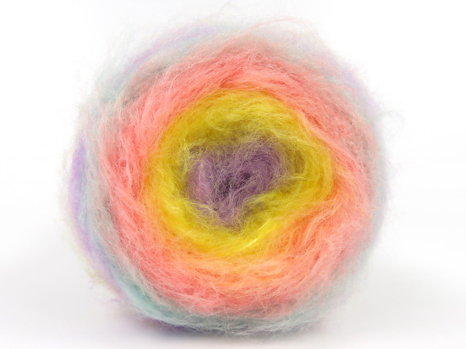 Mohair Roll Mint Green, Yellow, Light Salmon, Lilac fnt2-85065