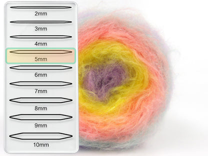 Mohair Roll Mint Green, Yellow, Light Salmon, Lilac fnt2-85065