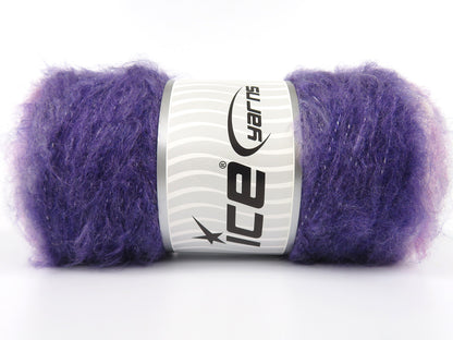 Mohair Roll Ecru, Purple Shades fnt2-85066