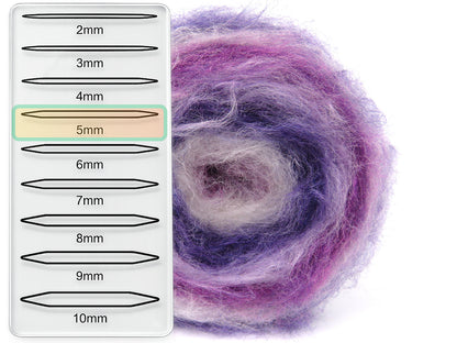 Mohair Roll Ecru, Purple Shades fnt2-85066
