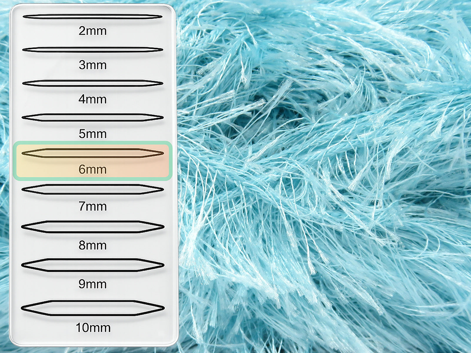 Eyelash 100gr Light Turquoise fnt2-85072
