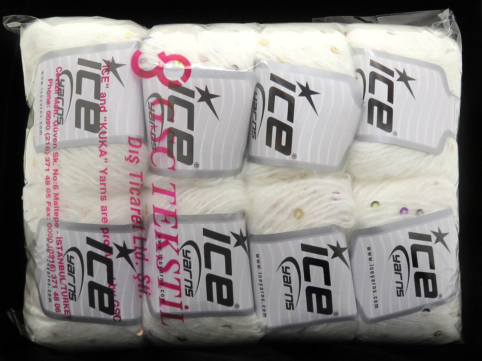Mixed Lot Multicolor Mohair Paillette Yarns fnt2-85073