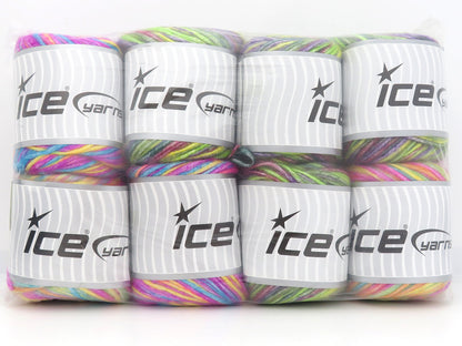 Mixed Lot Multicolor Cakes Malaga Yarns fnt2-85076