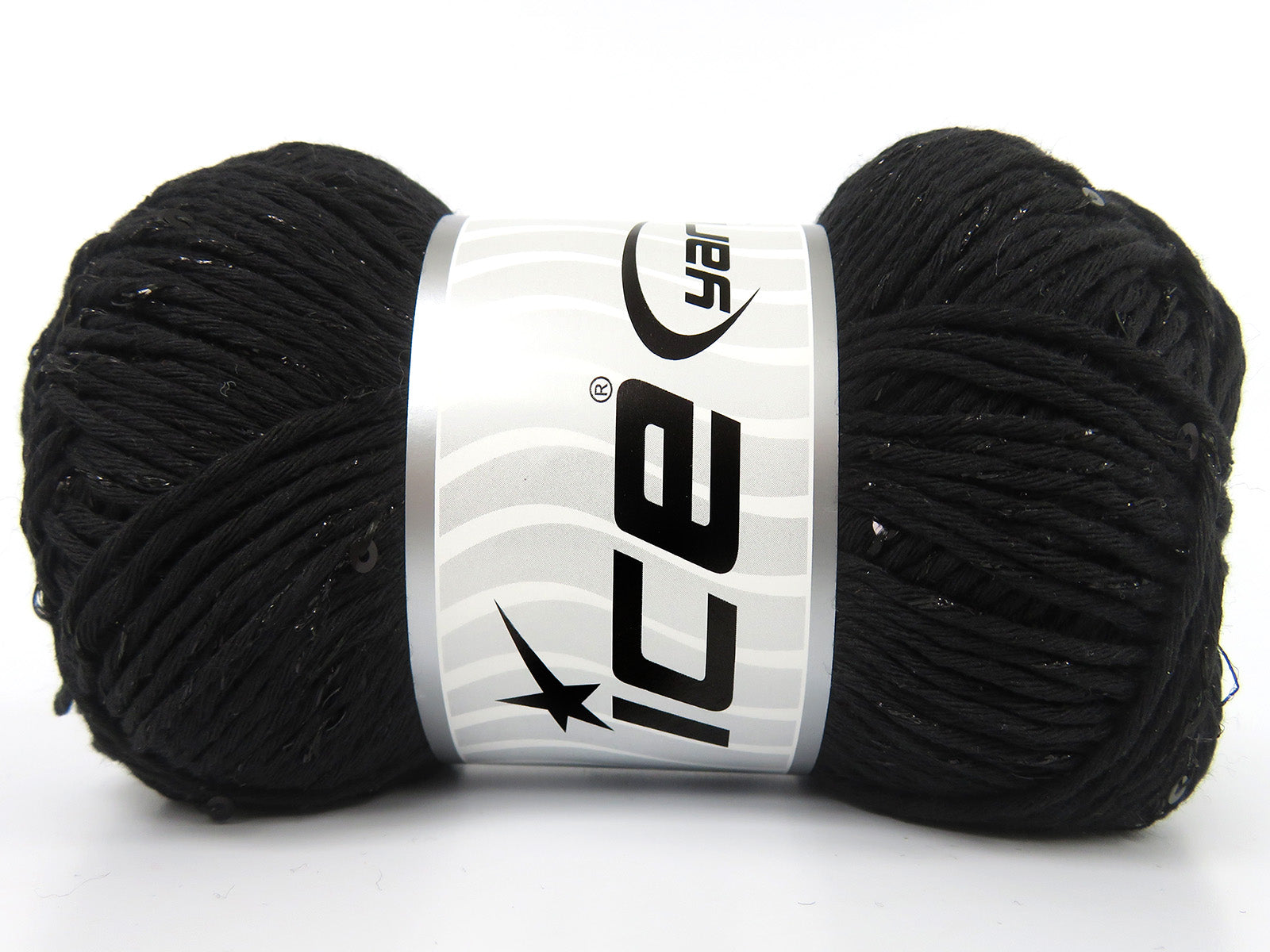 Natural Cotton Paillette Black fnt2-85079