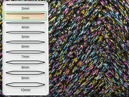 Gleamy Black, Pink, Gold, Turquoise, Silver fnt2-85091