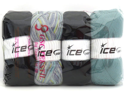 Mixed Lot Multicolor Merino Yarns fnt2-85131
