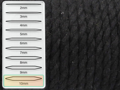 Giant Cotton Cord Black fnt2-85150