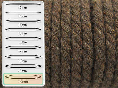 Giant Cotton Cord Brown fnt2-85151