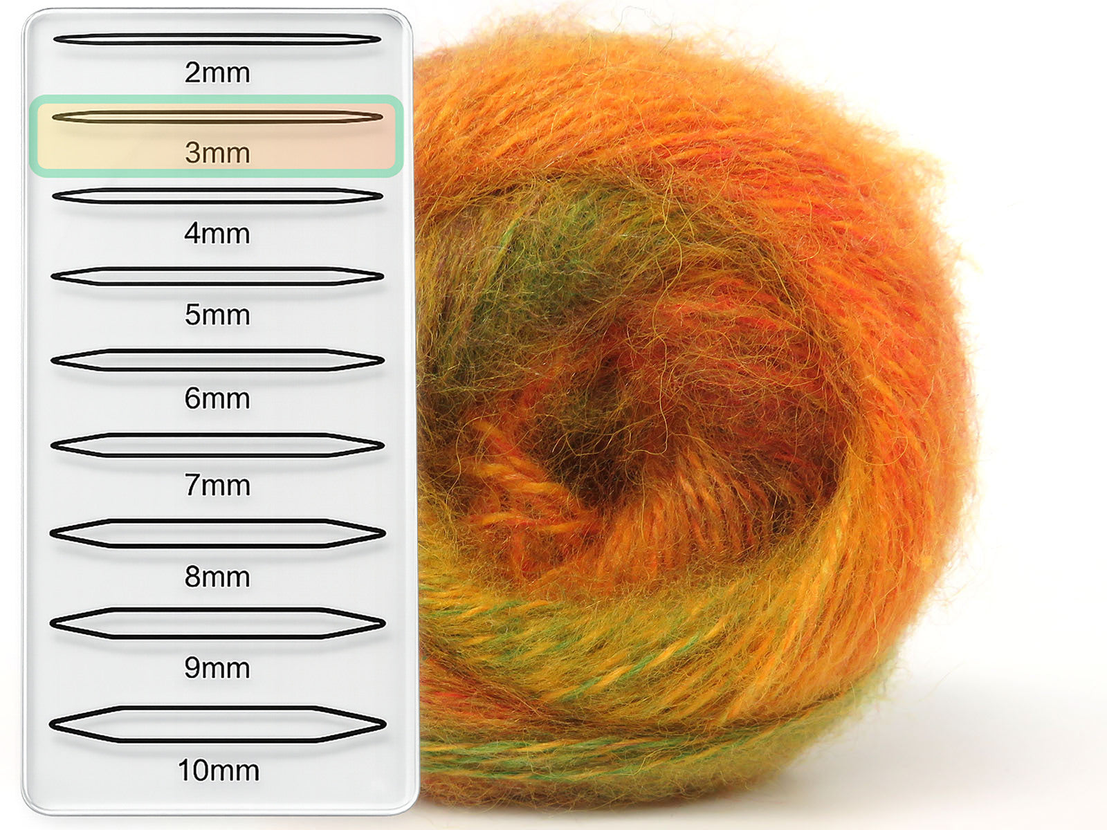 Mohair Pastel Orange Shades, Green Shades  fnt2-85201