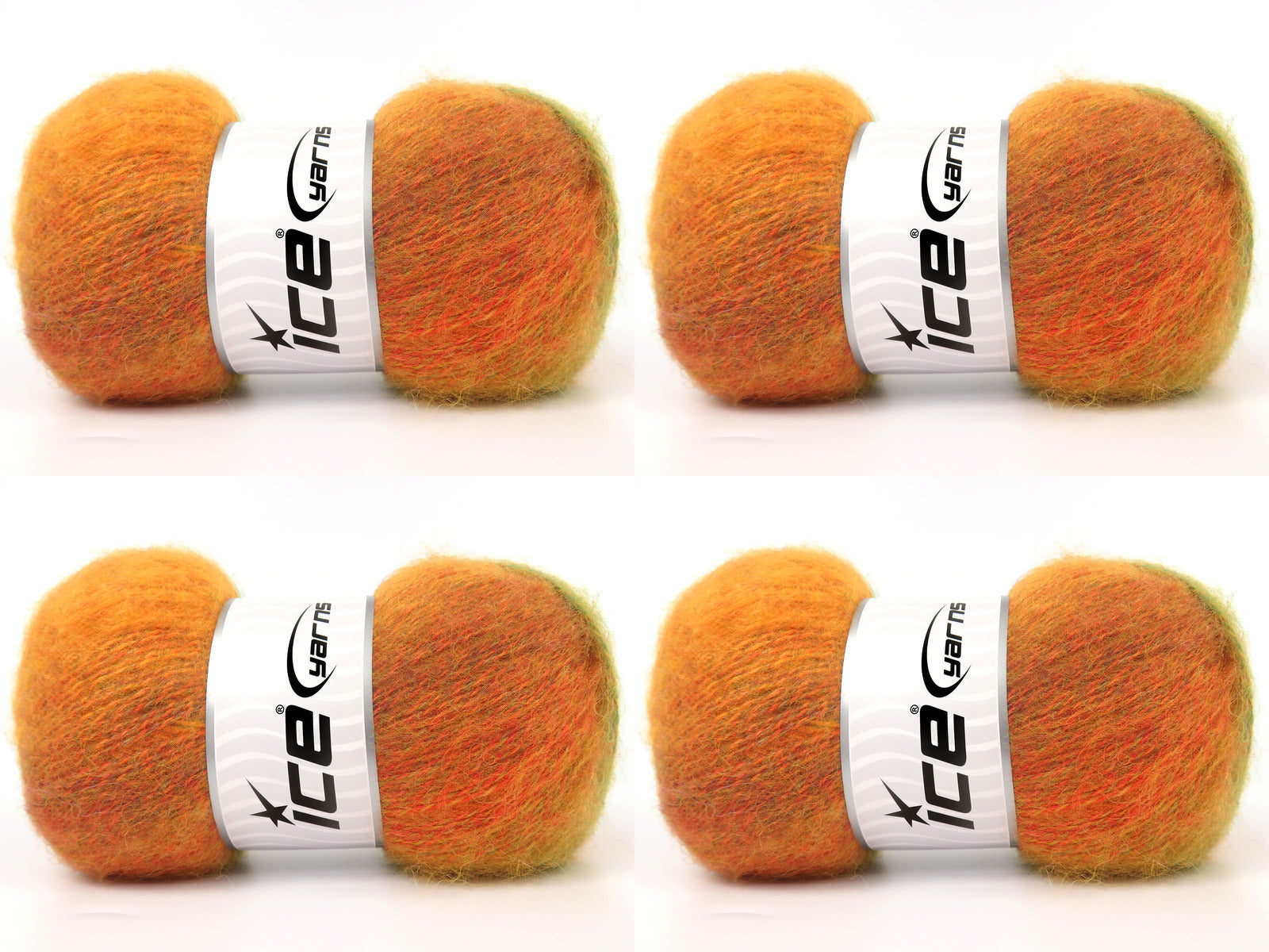 Mohair Pastel Orange Shades, Green Shades  fnt2-85201