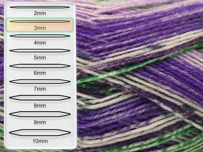 Sock Print Purple Shades, Green Shades, White  fnt2-85226