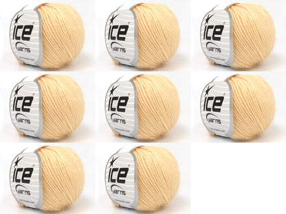 Ice Yarns Bella Cotton – Salmón Claro – 80 % Algodón, 20 % Acrílico