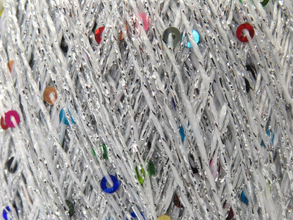 Dazzle Paillette Silver, White fnt2-85276