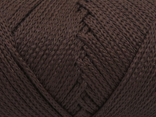 Lot of 4 x 100gr Skeins Ice Yarns MACRAME CORD Hand Knitting Yarn Dark Brown