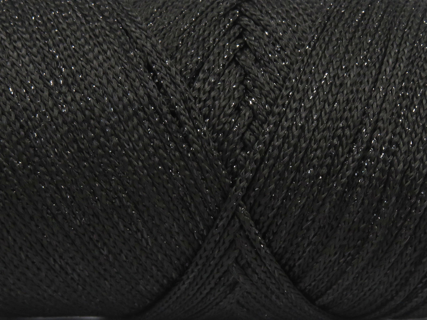 Lot of 2 x 200gr Skeins Ice Yarns MACRAME GLITZ Hand Knitting Yarn Black
