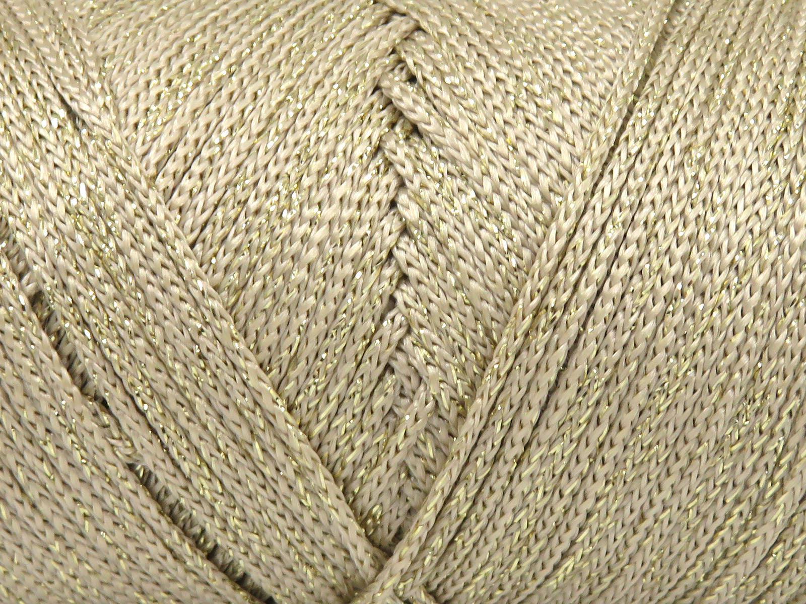 Lot of 2 x 200gr Skeins Ice Yarns MACRAME GLITZ Hand Knitting Yarn Beige