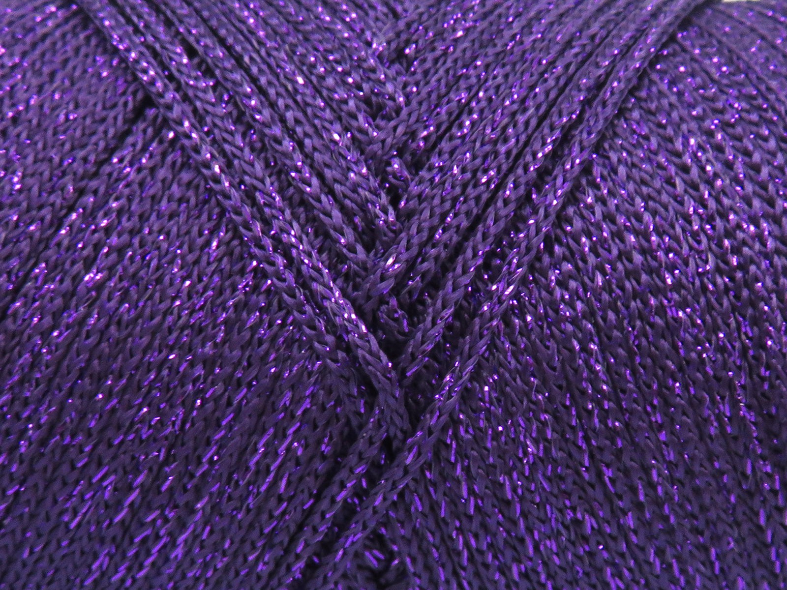 Lot of 2 x 200gr Skeins Ice Yarns MACRAME GLITZ Hand Knitting Yarn Purple