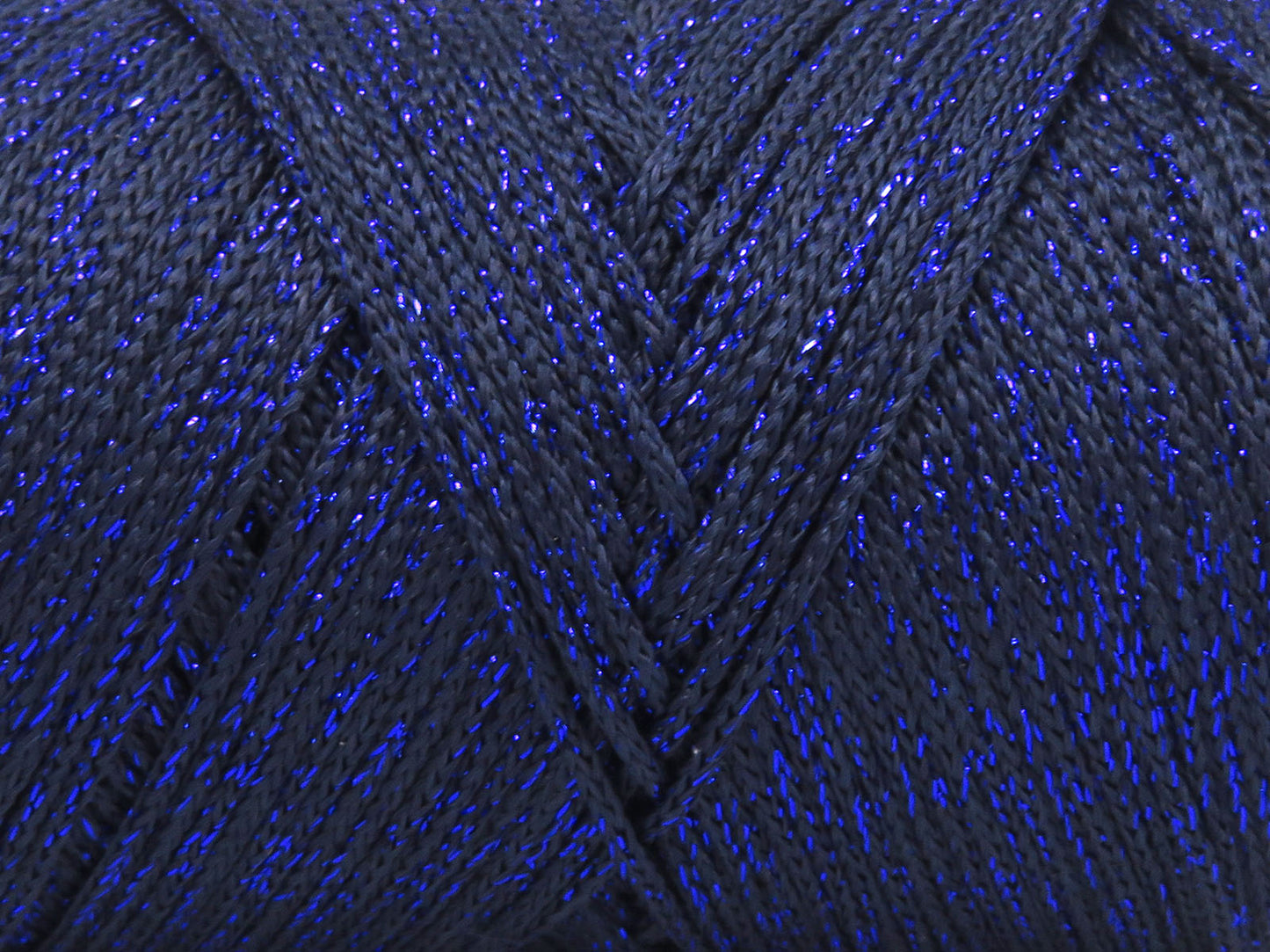 Lot of 2 x 200gr Skeins Ice Yarns MACRAME GLITZ Hand Knitting Yarn Dark Navy