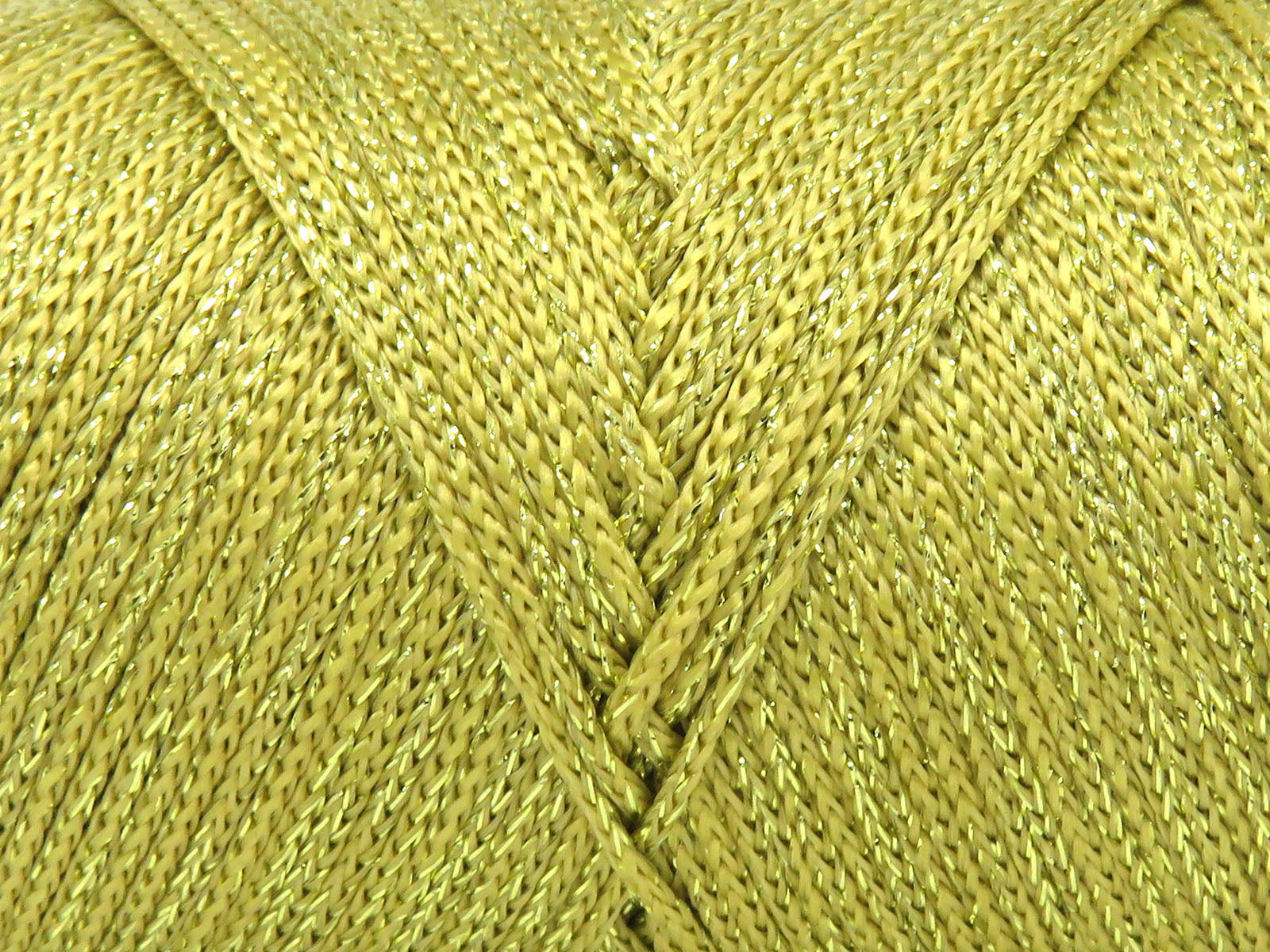 Lot of 2 x 200gr Skeins Ice Yarns MACRAME GLITZ Hand Knitting Yarn Light Gold