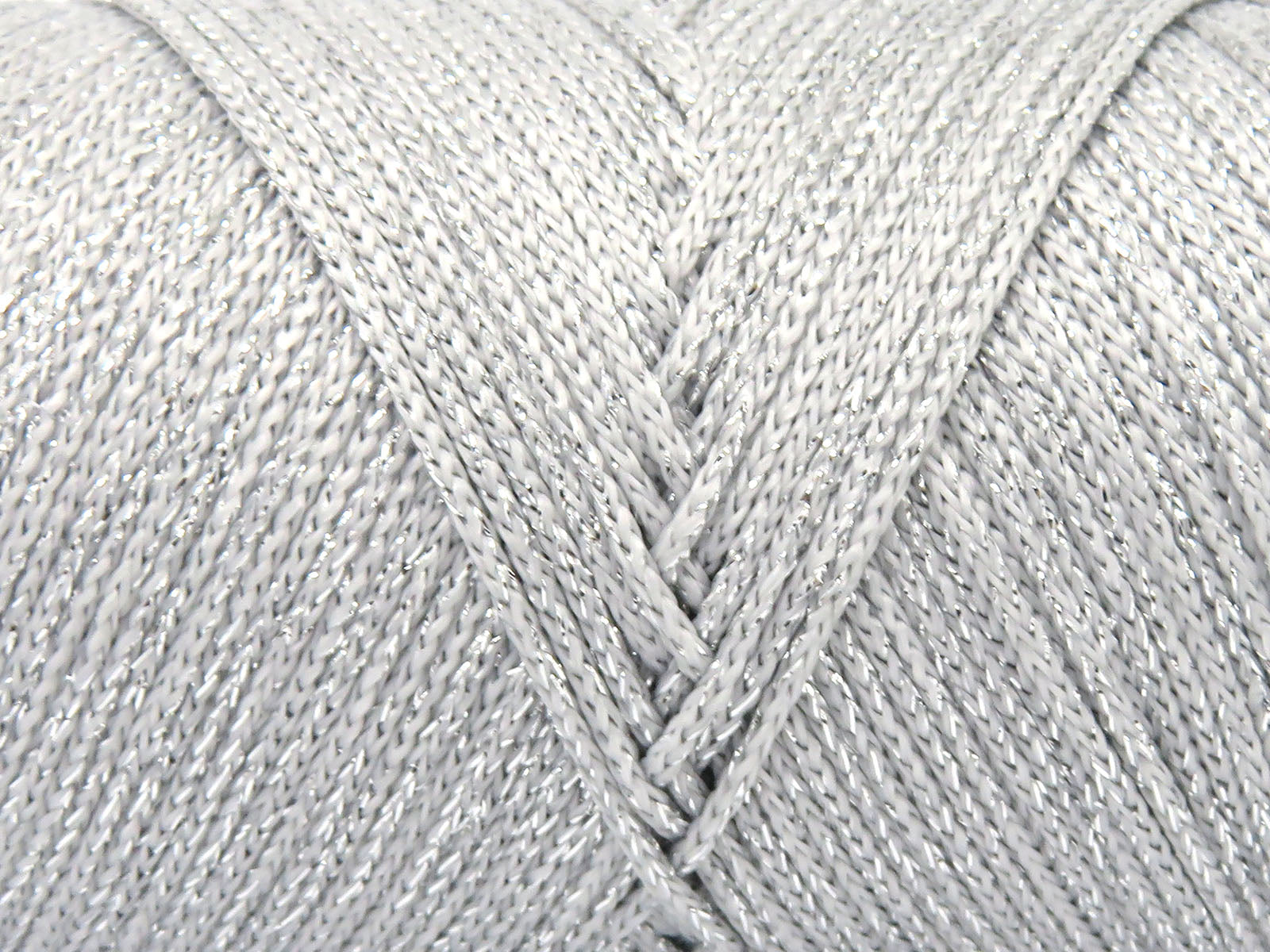 Lot of 2 x 200gr Skeins Ice Yarns MACRAME GLITZ Hand Knitting Yarn Silver
