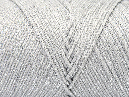 Lot of 2 x 200gr Skeins Ice Yarns MACRAME GLITZ Hand Knitting Yarn Silver
