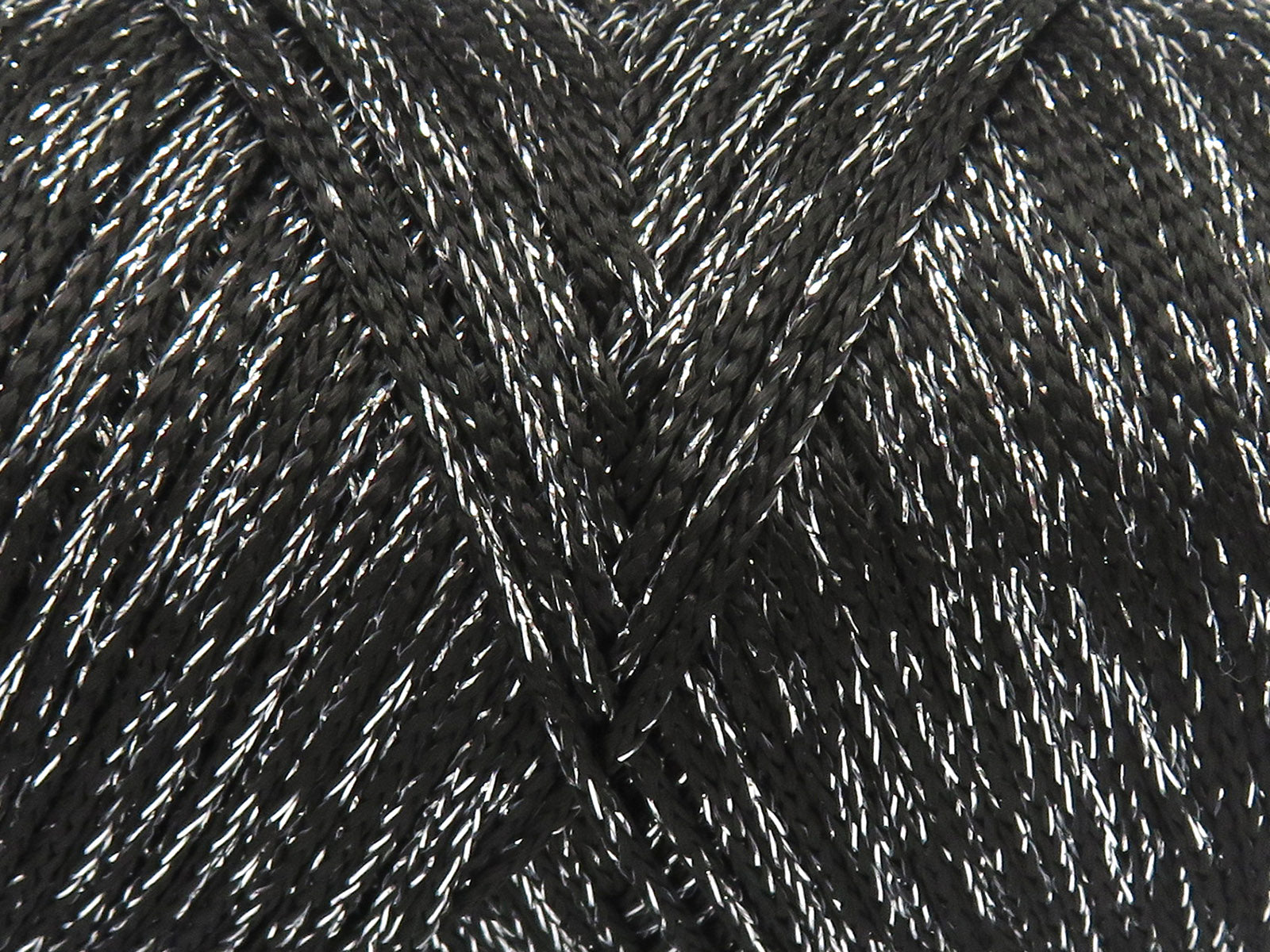 Lot of 2 x 200gr Skeins Ice Yarns MACRAME GLITZ Hand Knitting Yarn Black