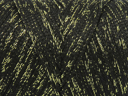 Lot of 2 x 200gr Skeins Ice Yarns MACRAME GLITZ Hand Knitting Yarn Black
