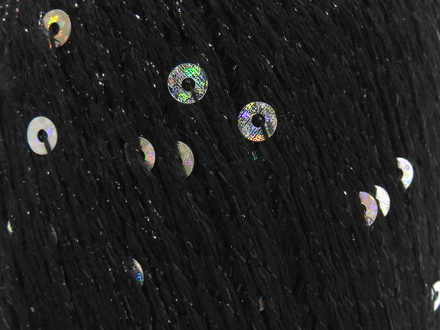 Lot of 4 Skeins Ice Yarns PAILLETTES (73% Cotton) Hand Knitting Yarn Black