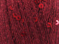 Lot of 4 Skeins Ice Yarns PAILLETTES (73% Cotton) Hand Knitting Yarn Burgundy