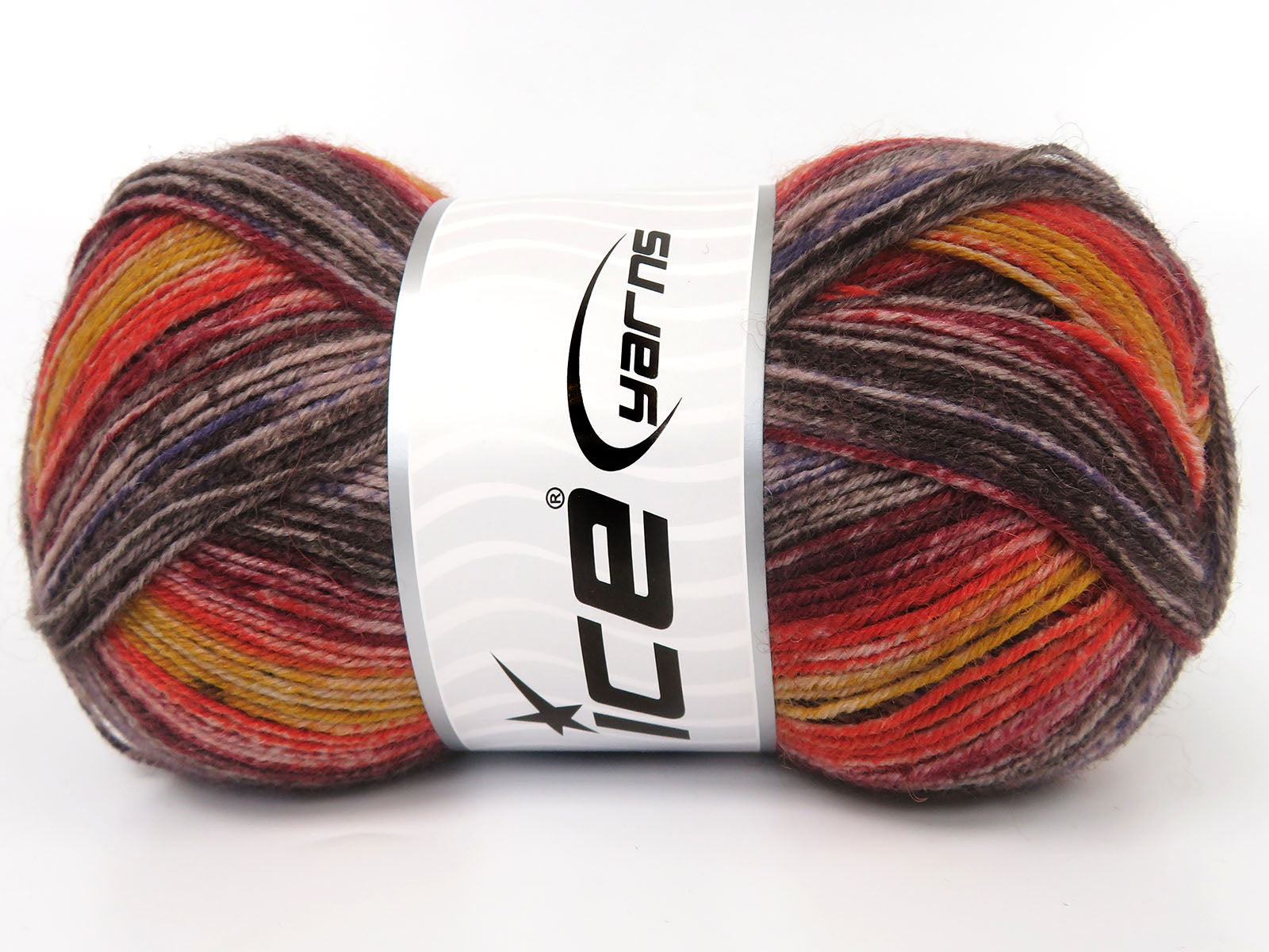 Sock Print Burgundy, Gold, Orange, Brown, Purple fnt2-85361