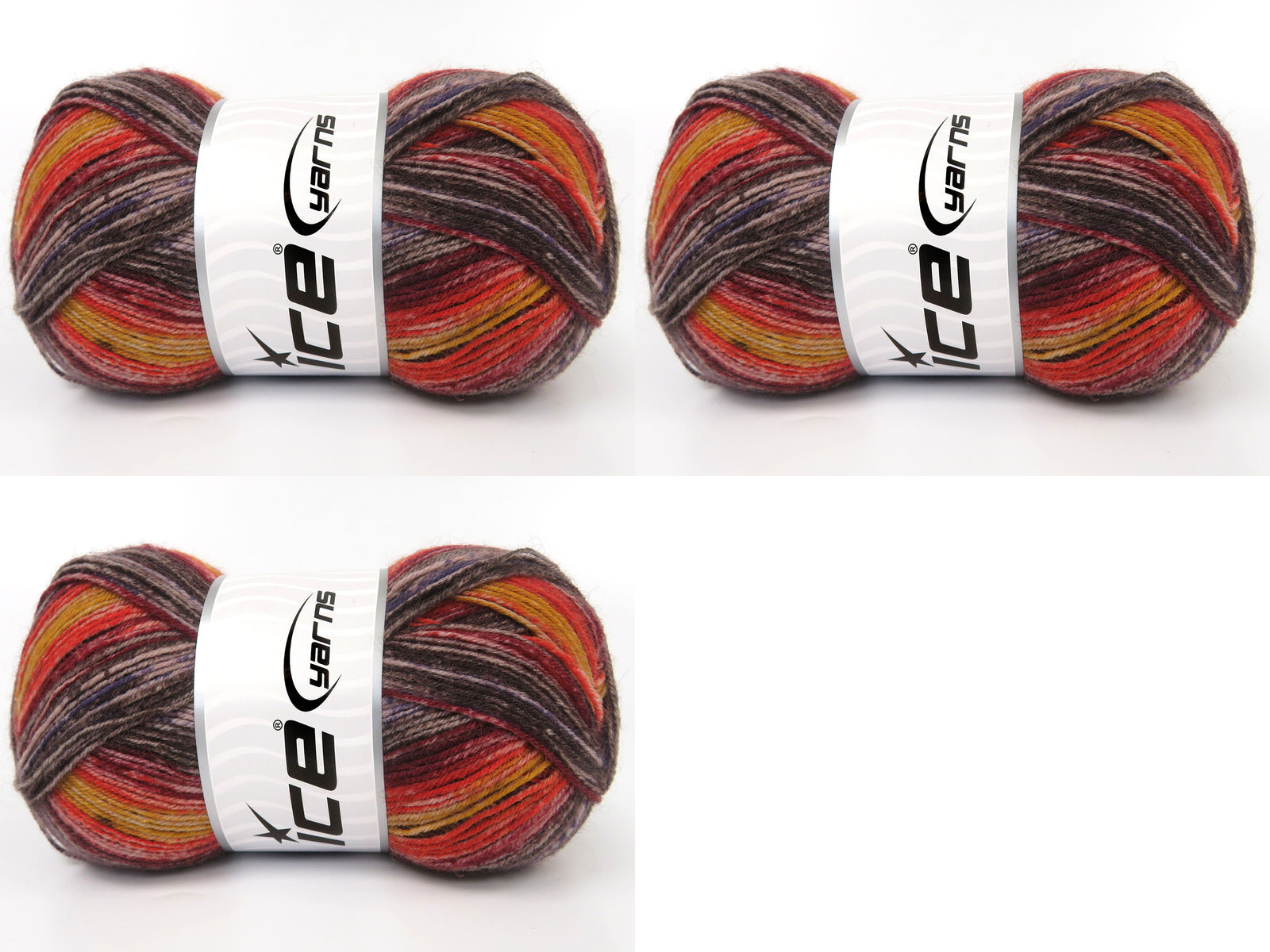 Sock Print Burgundy, Gold, Orange, Brown, Purple fnt2-85361
