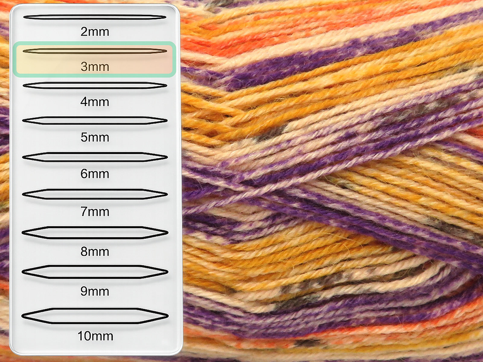 Sock Print Orange, Gold, Cream, Purple, Dark Grey fnt2-85363