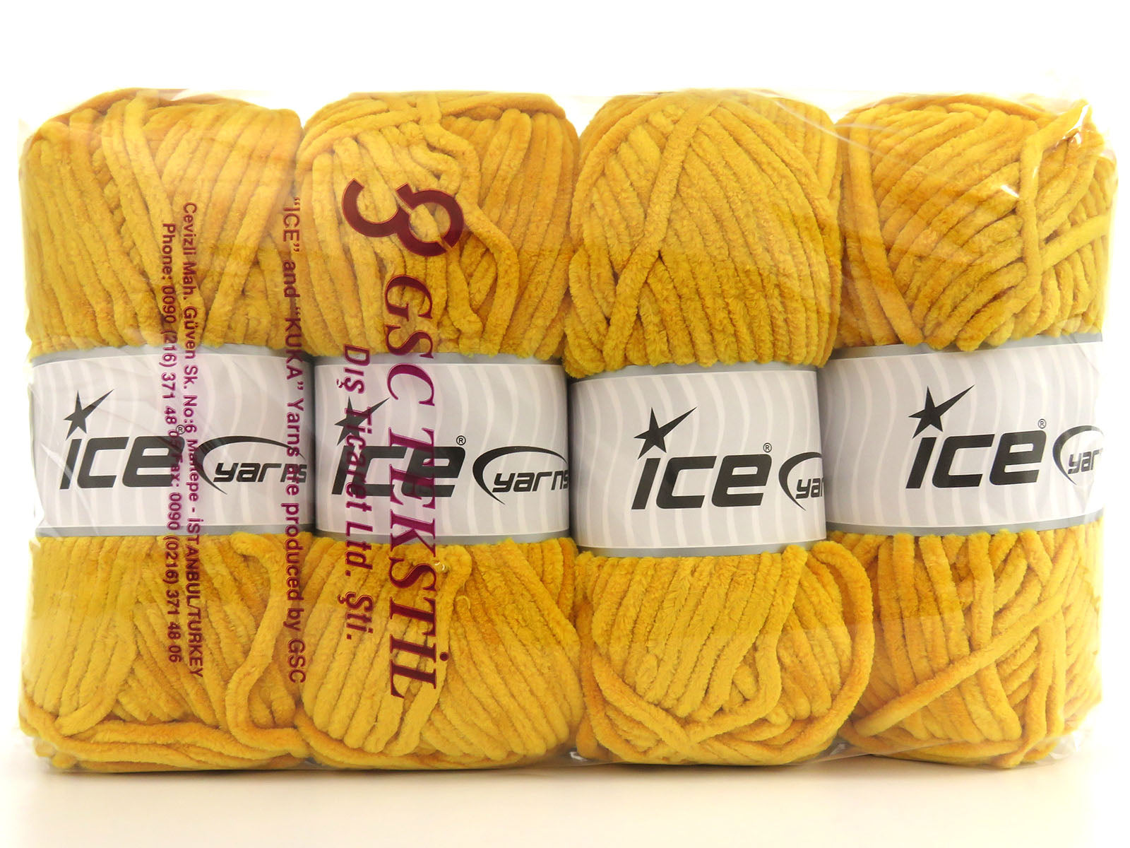 Chenille Baby Dark Yellow fnt2-85375