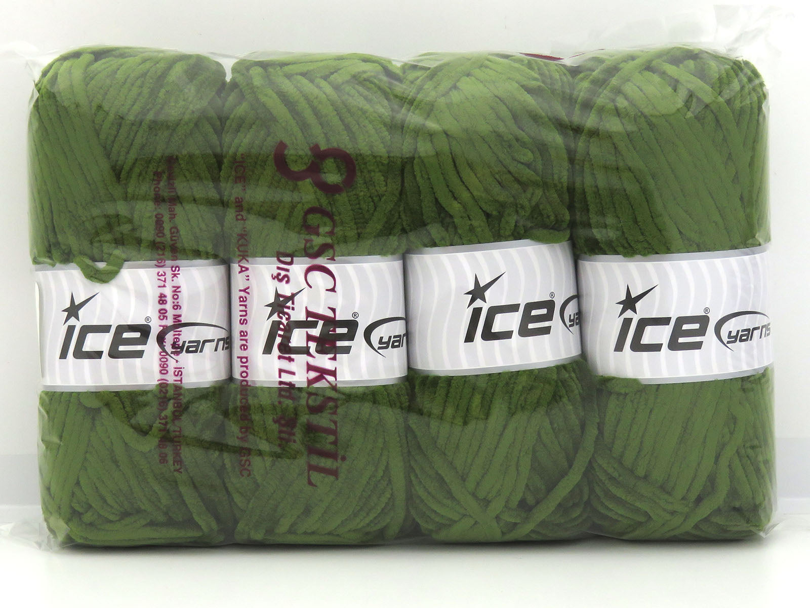 Chenille Baby Jungle Green fnt2-85396