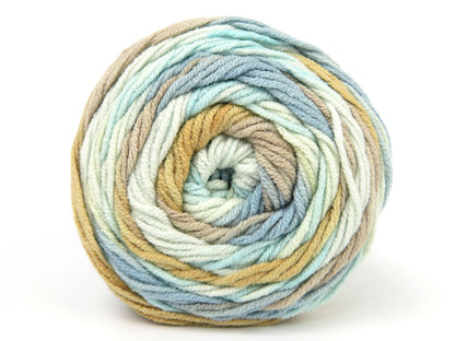 Ice Yarns Ice Cream – Krem Tonları, Turkuaz Tonları, Kahverengi Tonları – %55 Pamuk, %45 Akrilik