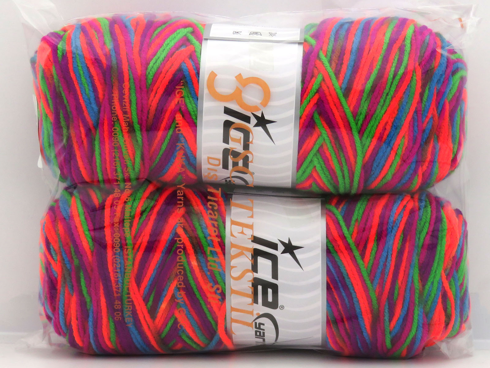 Saver Color DK Neon Orange, Green, Turquoise, Purple  fnt2-85471
